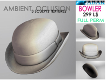ABAR - CAP006 BOWLER - FULL PERM - sculpt - AMBIENT OCLUSION