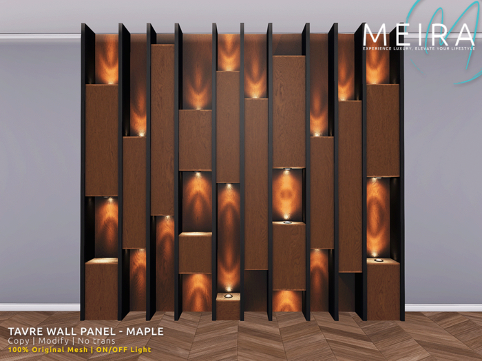 Meira Tavre Wall Panel - Maple