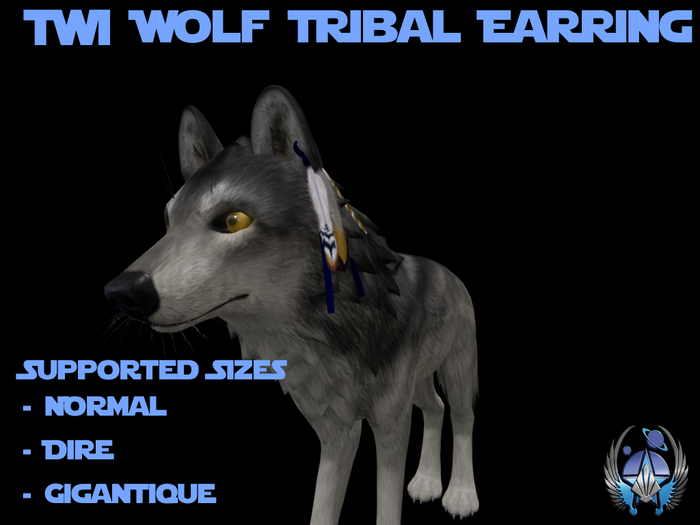 TWI Wolf Tribal Earring