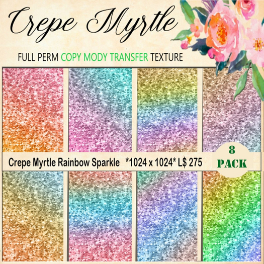 Crepe Myrtle Rainbow Sparkle