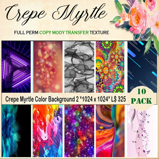 Crepe Myrtle Color Background Logo 2