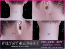 FB - feel heal love pack - neck tattoo - (lel EvoX)