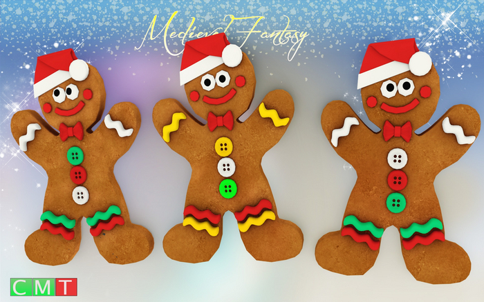[MF] Christmas gingerbread cookies Statues SET(boxed)