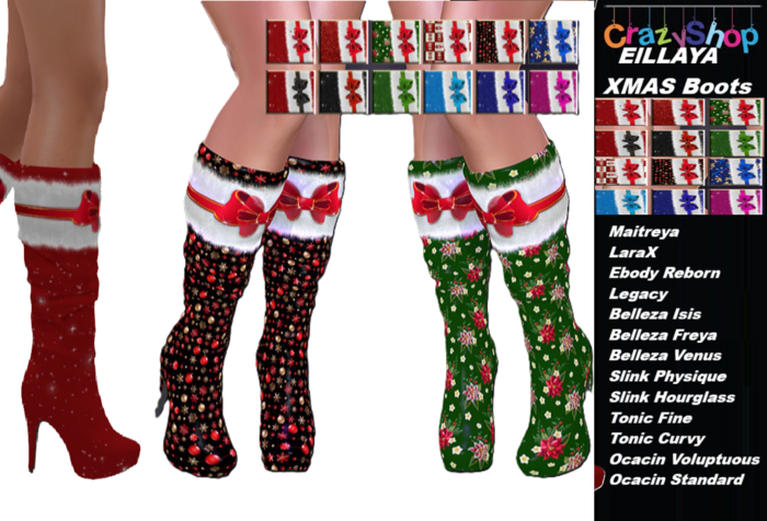 Crazy Ellaya XMAS Boots