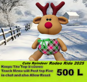 Cute Reindeer Rodeo Ride 2025