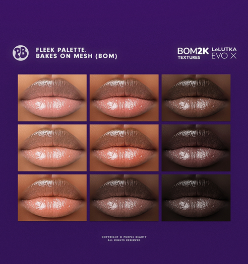 PURPLE X LeL EvoX X BOM - Fleek Palette.
