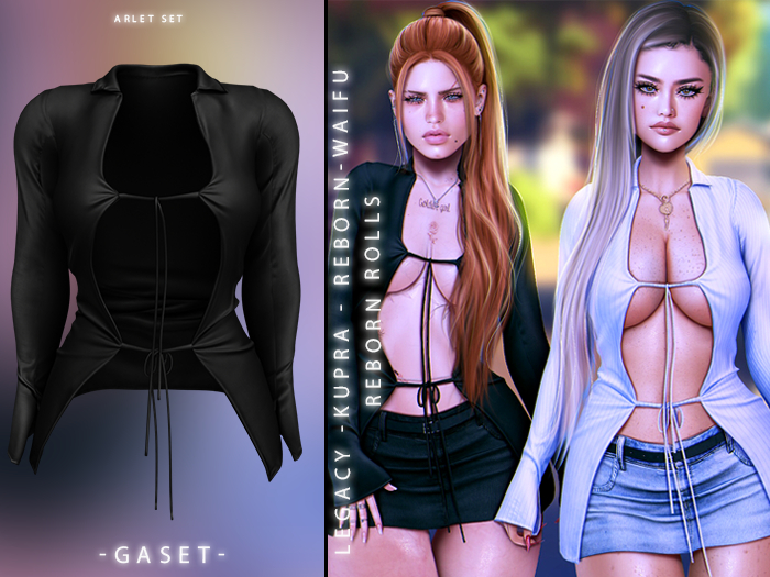 GASET - BLACK ARLET TOP