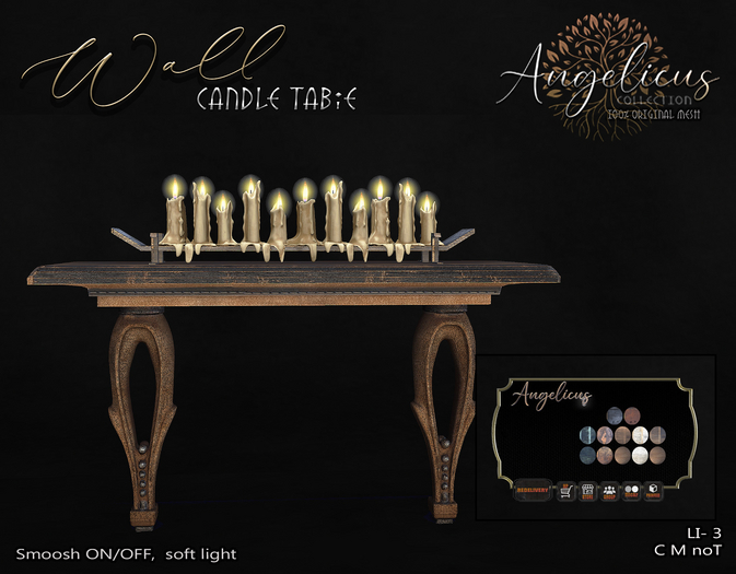 .AngelicUs. Wall candle table 