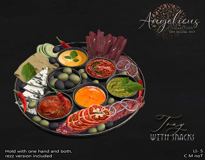 .AngelicUs. Tray with snacks 
