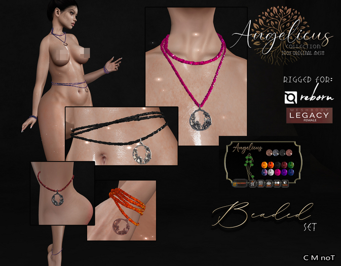 .AngelicUs.  Beaded  set- Reborn, Legacy F