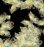 {F C} Yellow Glitter Butterfly Poppers