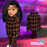 ELLIBELLE - Toddler - Buffalo Check PS TURTLE - COCOA