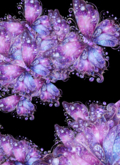 {F C} Purple Glitter Butterfly Poppers