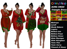 Crazy Aura XMAS Triangle Dress
