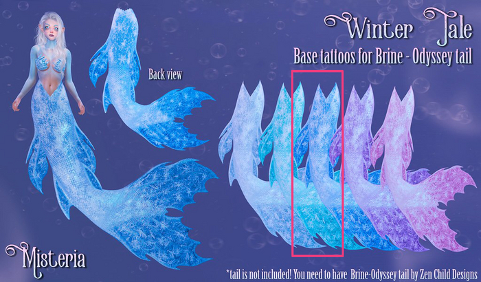 Misteria - Winter Tale base for Odyssey tail - BLUE