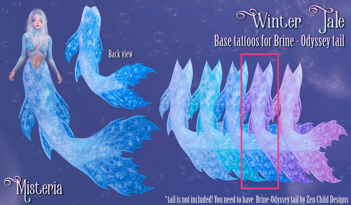 Misteria - Winter Tale base for Odyssey tail - PURPLE