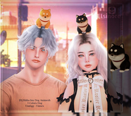 [EL]Shiba Inu Dog Black Animesh Unpacket