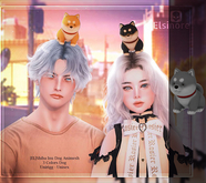 [EL]Shiba Inu Dog Gray Animesh Unpacket