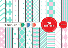 TEXTURE BABY MINT PINK 2 (add)