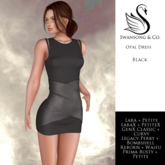 [S&C] Opal Dress - Black • 12 body sizes