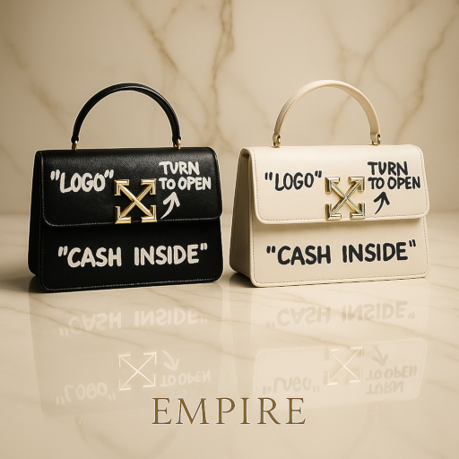 [H.C] Cash Inside HandBag - White