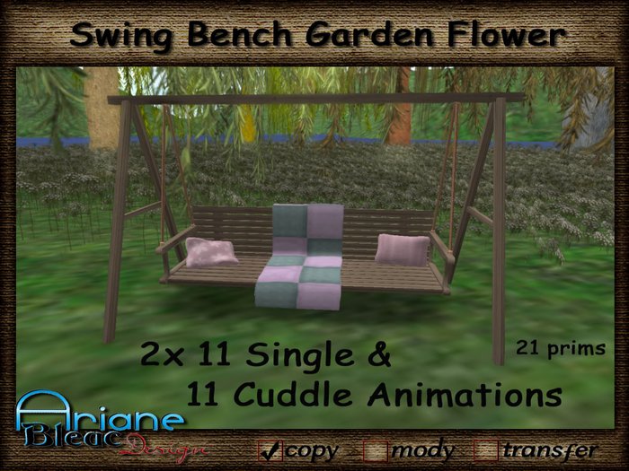 Swing Bench Garden Flower --- Cuddle Animations ---