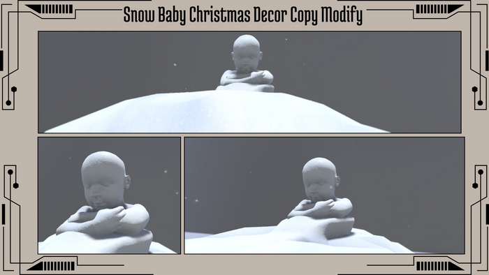 Snow Baby Christmas Decor Copy Modify