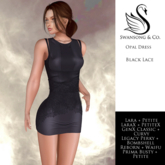 [S&C] Opal Dress - Lace Black 