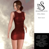 [S&C] Opal Dress - Lace Red  