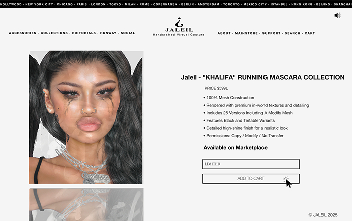 Jaleil - "KHALIFA" RUNNING MASCARA COLLECTION
