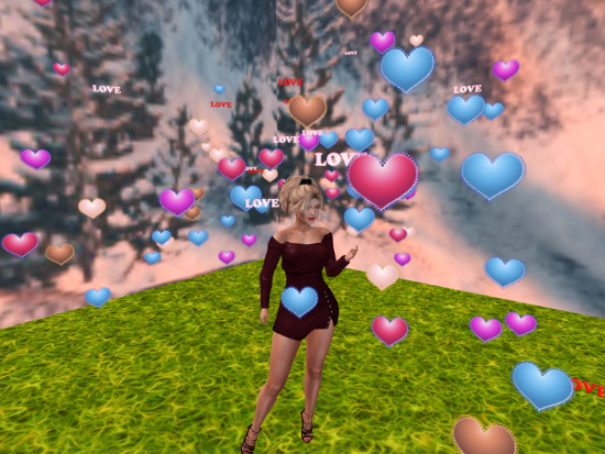 colored hearts poofer