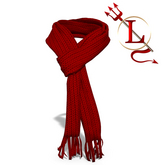 Red Knit Scarf Shawl