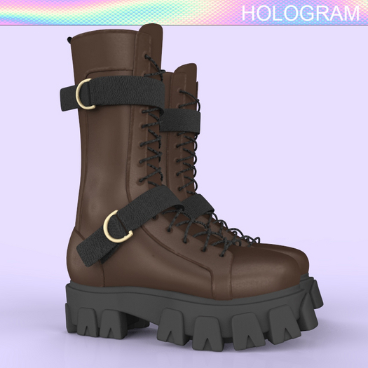Chocolate Combat Boots