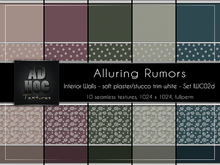 AD HOC - ALLURING RUMORS -  Interior Walls - Set IWC02d (soft plaster, stucco, flowers)