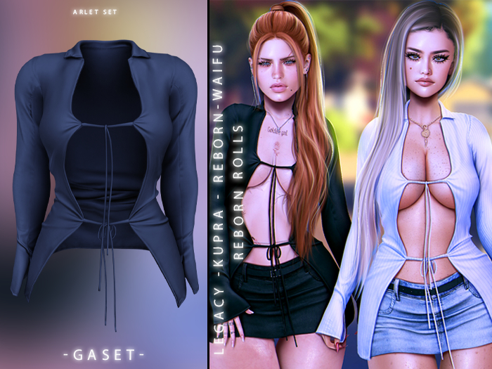 GASET - NAVY ARLET TOP