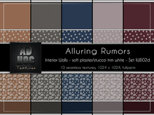 AD HOC - ALLURING RUMORS -  Interior Walls - Set IWD02d (soft plaster, stucco, flowers)