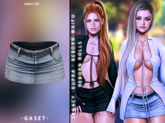 GASET - DENIM V9 ARLET SKIRT