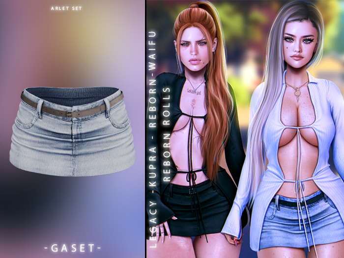 GASET - DENIM V10 ARLET SKIRT