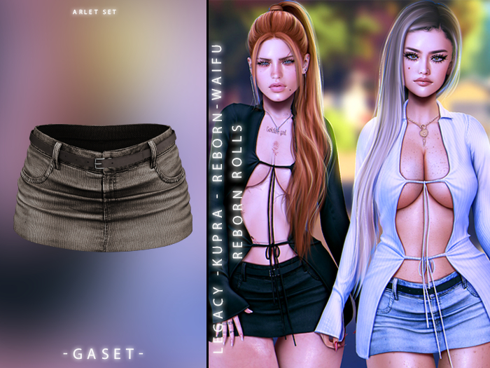 GASET - DENIM V11 ARLET SKIRT