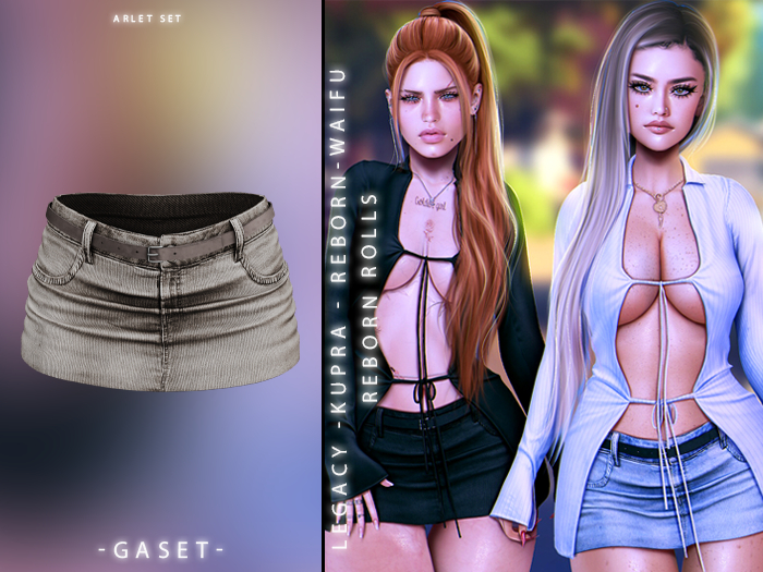 GASET - DENIM V12 ARLET SKIRT