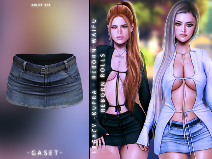 GASET - DENIM V14 ARLET SKIRT