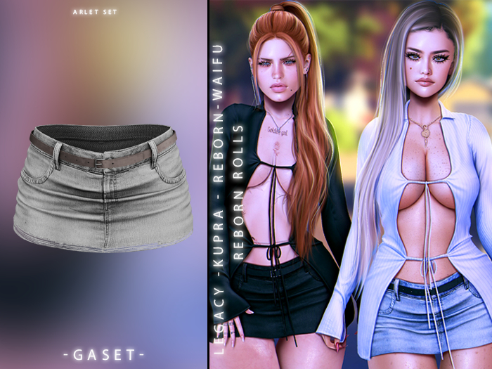 GASET - DENIM V15 ARLET SKIRT