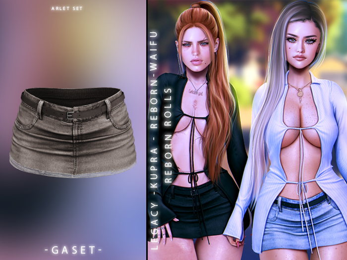 GASET - DENIM V19 ARLET SKIRT