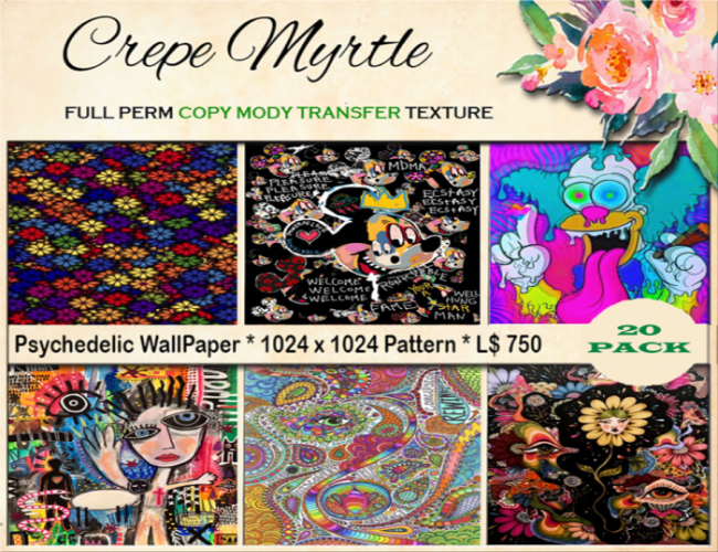 Crepe Myrtle Psychedelic Fullpack