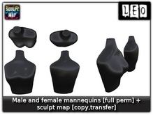 -LEO- SCULPT Female & Male Mannequin