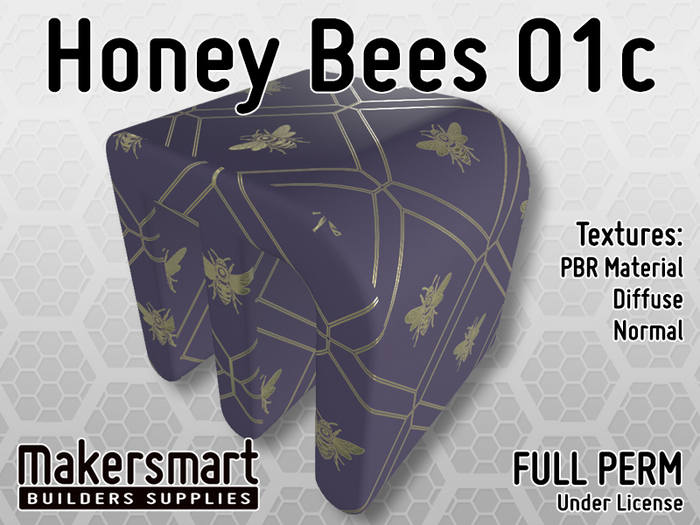 PBR Wallpaper Bees 01c