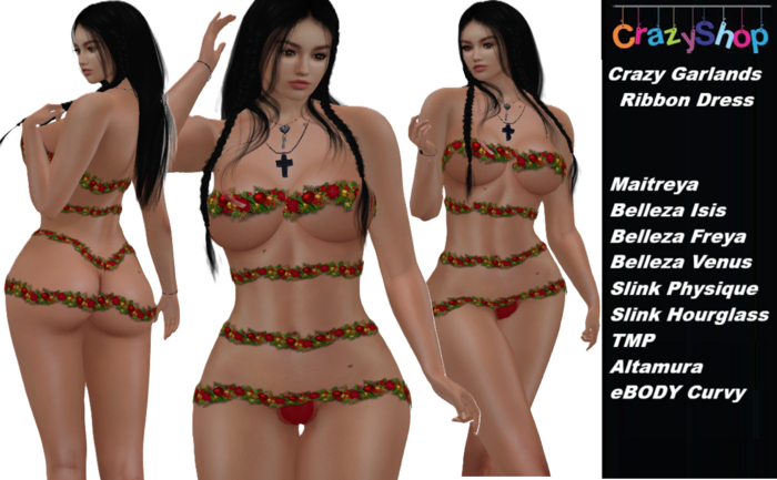 Crazy Garlands Ribbon Dress