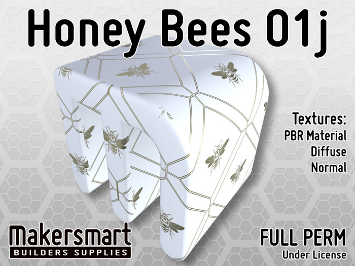 PBR Wallpaper Bees 01j