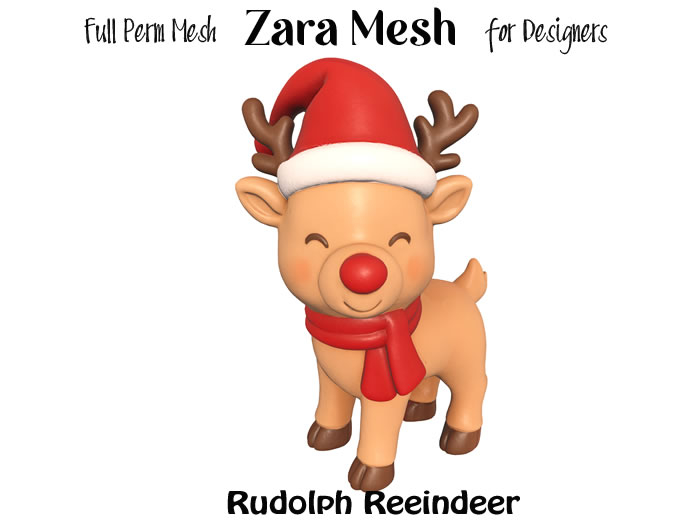 ZM PBR Rudolph Reeindeer FULL PERM MESH