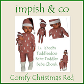 impish & co ~ Comfy Christmas Red BOX